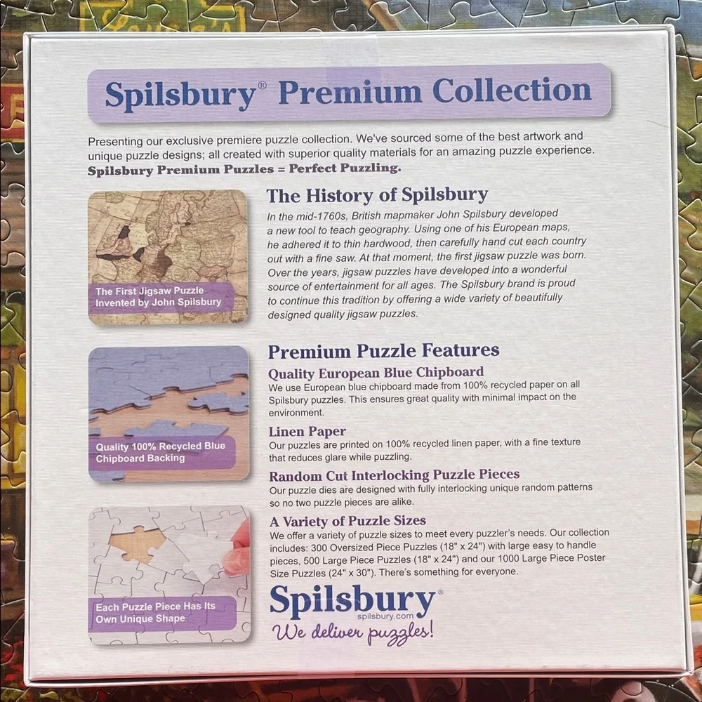 Spilsbury 500-Piece Puzzle - Laura’s General Store with Classic Yellow Car - Picture 4 of 10